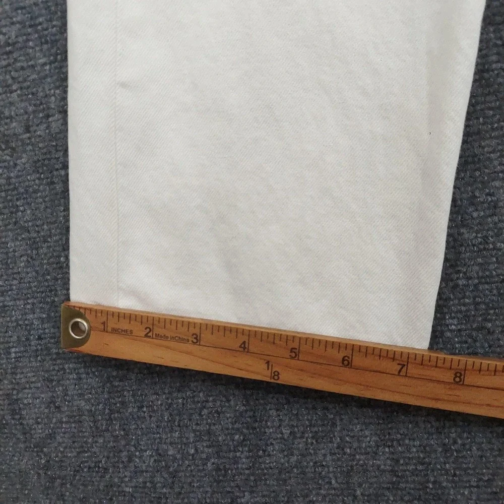 Levis 501 Original Jeans Mens 30x34 White 100% Cotton Button Fly Straight Denim